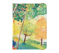 Swing Moving - Funda protectora de piel para pasaporte y tarjeta de vacunación, funda protectora para pasaporte con ranura para tarjeta de vacunación, impermeable, Swing moviéndose hacia adelante y