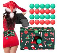 Swing Shaking Balls Set - Classic Shaking Game, Festive Activity Kit, Party Movement Challenge for Large Groups Events Christmas Game Supply, Standard Red Green Set,Multi Color