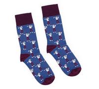 Swing Shot Strike - Calcetines de golf divertidos para hombre, 1 par, color azul, talla 7-11 UK