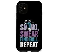 Swing Swear Find Dad Golf Best Dad by Par Funny Par Golfing Carcasa para iPhone 11