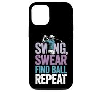 Swing Swear Find Dad Golf Best Dad by Par Funny Par Golfing Carcasa para iPhone 12/12 Pro