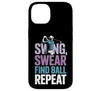 Swing Swear Find Dad Golf Best Dad by Par Funny Par Golfing Carcasa para iPhone 14