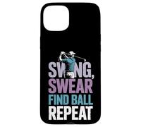 Swing Swear Find Dad Golf Best Dad by Par Funny Par Golfing Carcasa para iPhone 15 Plus