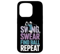 Swing Swear Find Dad Golf Best Dad by Par Funny Par Golfing Carcasa para iPhone 15 Pro