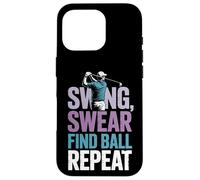 Swing Swear Find Dad Golf Best Dad by Par Funny Par Golfing Carcasa para iPhone 16 Pro