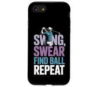Swing Swear Find Dad Golf Best Dad by Par Funny Par Golfing Carcasa para iPhone SE (2020) / 7 / 8