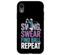 Swing Swear Find Dad Golf Best Dad by Par Funny Par Golfing Carcasa para iPhone XR