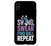 Swing Swear Find Dad Golf Best Dad by Par Funny Par Golfing Carcasa para iPhone XS Max