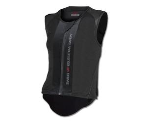 Swing Waldhausen P06 - Chaleco Protector de Espalda para Montar a Caballo para Adultos y niños, Color Negro