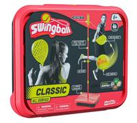 Swingball Classic All Surface, Rojo y Amarillo, Actividades al Aire Libre, All Surface Base, Real Tennis Ball y 2 Bats de Campeonato, Adecuado para Todos 6 años +