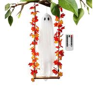 Swinging Ghost Outdoor Decor Spooky - Glowing Flying Party Prop Halloween