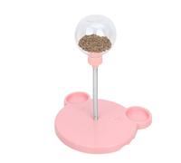 Swinging Treat -Dispensing Lento FeefLeather Ball Cat Toy - Maneje el dispensador de juguetes para gatos, dispensador de juguetes para gatos | Taza de succión, iluminado Perno Pet Suministros