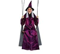 Swinging Witch Decoration Halloween 1.8m Life Size Outdoor Haunted House