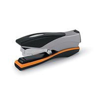 Swingline Grapadora, grapadora de escritorio de tira completa, capacidad de 40 hojas, baja fuerza, Optima 40, plateado/negro/naranja (87840)
