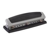 Swingline Precision Pro Desktop 3 Hole Punch, 10 Sheet Capacity, Black and Silver (A7074038A) by Swingline