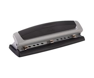 Swingline Precision Pro Desktop 3 Hole Punch, 10 Sheet Capacity, Black and Silver (A7074038A) by Swingline