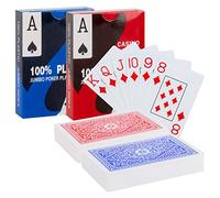 SWINILAYA Cartas de Póker - 2 Barajas de Póker de Plástico Resistente al Agua, Naipes de Lujo, Cartas Profesionales Premium para Texas Holdem Póker