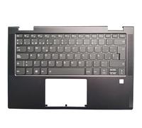 SWINKU For Lenovo Yoga C740-14 C740-14IML Spanish SP Laptop Keyboard with Palmrest Upper Case No touchpad (Color : Black with Backlit)