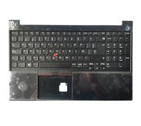 SWINKU New Latin LA/Spanish SP/French FR AZERTY Laptop Keyboard FOR Lenovo Thinkpad E15 Gen 2 palmrest Upper Cover No Backlight (Color : SP Keyboard)
