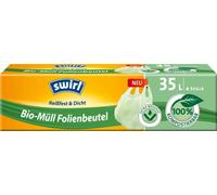 Swirl 6 bolsas de basura orgánicas con asa de transporte 35 l