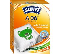 Swirl A 06 AirSpace - Bolsas para aspiradora | Apto para, por ejemplo, AEG Smart - Serie 100 hasta 199, Vampyrino, tamaño 5, Electrolux Mega Boss, Progress Onyx y Volta