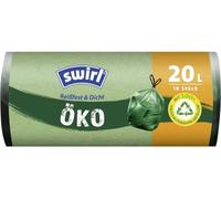 Swirl Bolsas de basura ecológicas con asa, 20 L, 18 unidades