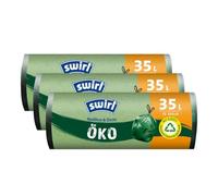 Swirl Certificado bolsas de basura 35L 12 unidades./rollo con cordón (3 unidades)