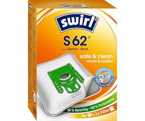 Swirl H 62 MicroPor - Bolsas de papel filtrantes antiolores con filtro Hepa
