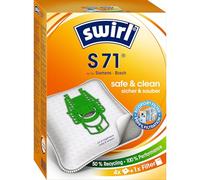 Swirl S71/4 Kit 4 Bolsas de Aspiradora Bosch Siemens Dynapower Ergomaxx Verde