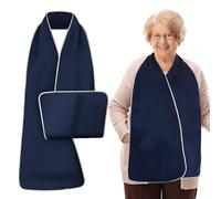 SwirlColor babero adulto, babero para adultos volteable y reutilizable, babero para adultos, material en miniatura lavable, protector de ropa noble comida, mujer anciana, babero para adultos, hombre