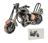 SwirlColor Modelo de Motocicleta, Modelo clásico de la Motocicleta del Metal Regalo de cumpleaños Creativo para Boyfriend Dad Photography Decor Props(Retro cobrizo)