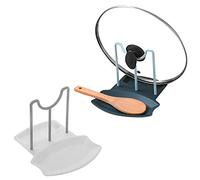 SwirlColor Soporte Tapas Ollas Soporte para Tapa de Sartén Multifuncional, Soporte para Cuchara de Pie, 2 Piezas