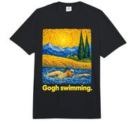Swirling Art Swimmer Open Water Freestyle Comfort Colors Adult Heavyweight T-Shirt