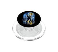 Swirling Sky Saxofón Jazz Estética Diseño Meme PopSockets PopGrip para MagSafe