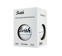 Swish Limpiador portátil de pelotas de golf, accesorio para bolsa de golf (blanco)