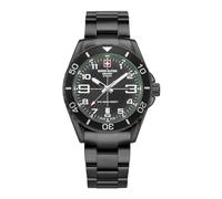 Swiss Alpine Military 7029.1 Reloj analógico de Cuarzo para Hombre de Acero Inoxidable, Sw/Sw/Sw-grün - 1174sam, Pulsera