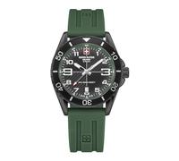 Swiss Alpine Military 7029.1 Reloj analógico de cuarzo para hombre de silicona, Sw/Silicone/Sw-verde - 1874sam, Correa
