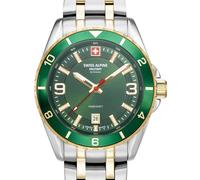 Swiss Alpine Military 7034.1144 Reloj Hombre Sierra bicolor verde 42mm 10ATM