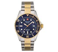 Swiss Alpine Military 7053.1 Master-Diver Reloj Hombre Analógico Cuarzo Acero Inoxidable, Bicolor/Azul/Azul - 1145sam, Pulsera