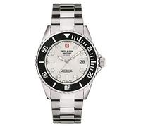 Swiss Alpine Military 7053.1 Master-Diver Reloj Hombre Analógico Cuarzo Acero Inoxidable, Plata/Plateado/Plateado - 1132 Sam, Pulsera