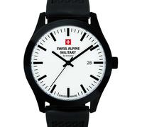 Swiss Alpine Military 7055.1873 Hombres Sport 43 mm Cuarzo Blanco Negro 10 ATM