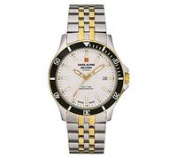 Swiss Alpine Military Reloj analógico de cuarzo 7022.1 para hombre, acero inoxidable, Bicolor/Bicolor/Plata - 1142sam, Pulsera