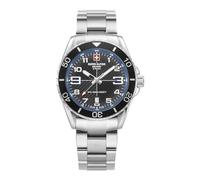 Swiss Alpine Military Reloj analógico de cuarzo 7029.1 para hombre, acero inoxidable, Acero/Acero/Azul - 1135sam, Pulsera