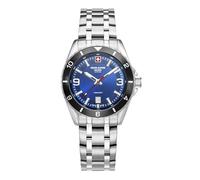 swiss alpine military Reloj analógico de cuarzo 7034.1 para hombre, acero inoxidable