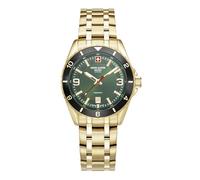 swiss alpine military Reloj analógico de cuarzo 7034.1 para hombre, acero inoxidable