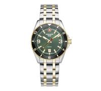 swiss alpine military Reloj analógico de cuarzo para hombre 7034.1148SAM acero inoxidable, Pulsera