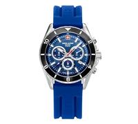 swiss alpine military Reloj analógico de cuarzo para hombre, cronógrafo, 7034.9836SAM de silicona, Correa