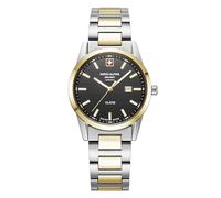 swiss alpine military Reloj analógico de cuarzo para mujer, acero inoxidable 77767.1, pulsera