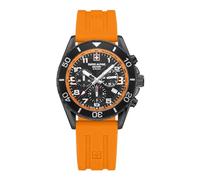 Swiss Alpine Military Reloj cronógrafo analógico de cuarzo y silicona para hombre 7029.9, Correa