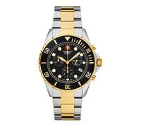 Swiss Alpine Military - Reloj de Hombre Master Diver Chrono 7053.9147 44 mm Cronógrafo y Visualización de la Fecha Pulsera de Acero Inoxidable - Accessories - Hombre - Negro - ONE SIZE -